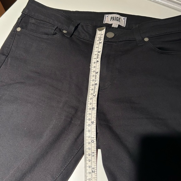 PAIGE, “Verdugo Ankle”, Black Jeans, Distressed, Size 31 - Picture 11 of 12